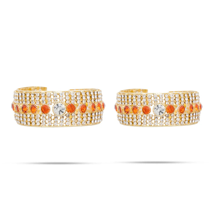 Stone Bangle Pair - 1.5 Inches | Stone Kada/ Stone Jewellery for Deity