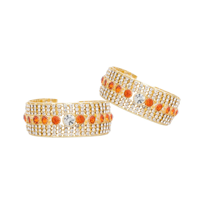 Stone Bangle Pair - 1.5 Inches | Stone Kada/ Stone Jewellery for Deity