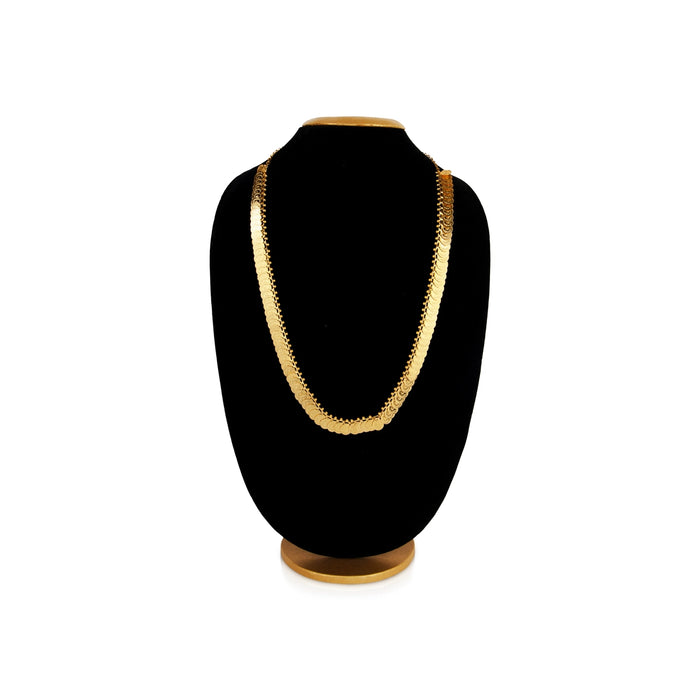 Kaasumala - 10 Inches | Gold Polish Kasumalai/ 100 Coin Kaasu Malai Necklace for Women