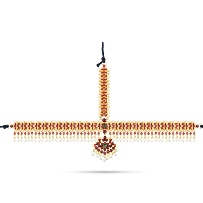 Bharatanatyam Jewellery Set Without Bangle | Kemp Beads & Stone Design Jewellery/ Artificial Jewelry for Dance