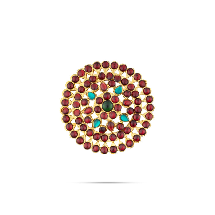 Dance Jewellery Set Without Bangle | Kemp Bharatanatyam Jewellery/ Stone & Pearl Design Jewelry for Women