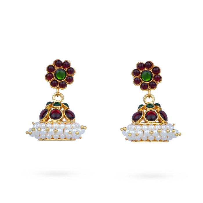 Bharatanatyam Jewellery Set Without Bangle | Kemp Artificial Jewelry/ Stone & Beads Design Jewellery for Dance