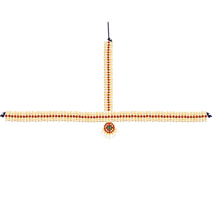 Bharatanatyam Jewellery Set Without Bangle | Kemp Artificial Jewelry/ Stone & Beads Design Jewellery for Dance