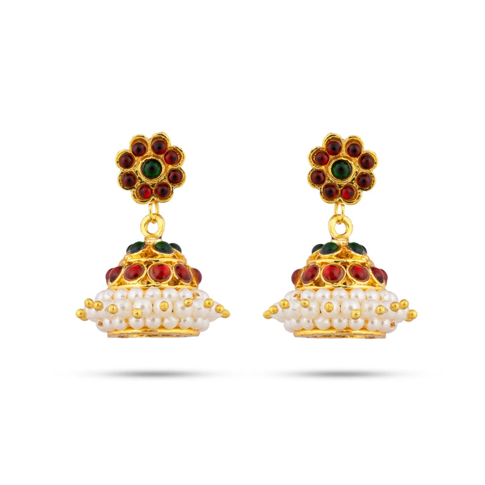 Bharatanatyam Jewellery Set Without Bangle | Artificial Jewelry/Multicolour Stone&Beads Design Jewellery for Dance