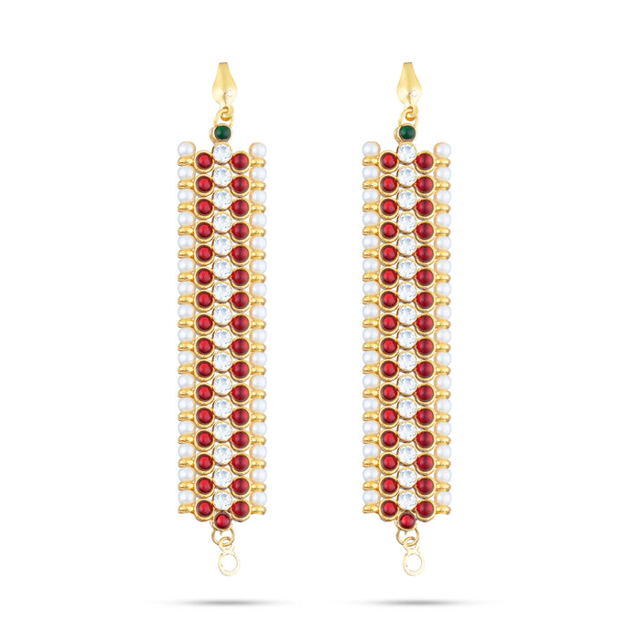 Bharatanatyam Jewellery Set Without Bangle | Artificial Jewelry/Multicolour Stone&Beads Design Jewellery for Dance