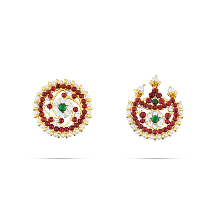 Kemp Head Set - 10 Inches | Stone Hair Jewellery/ Multi Colour Head Ornament / Hair Jewelry