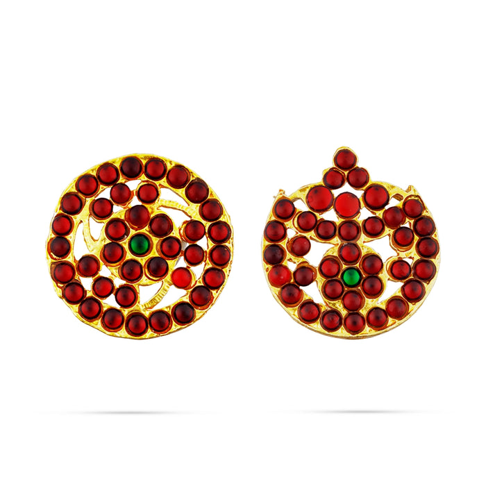 Kemp Head Set - 5 x 10 Inches | Stone With Beads Design Bharatanatyam Jewelry for Dance