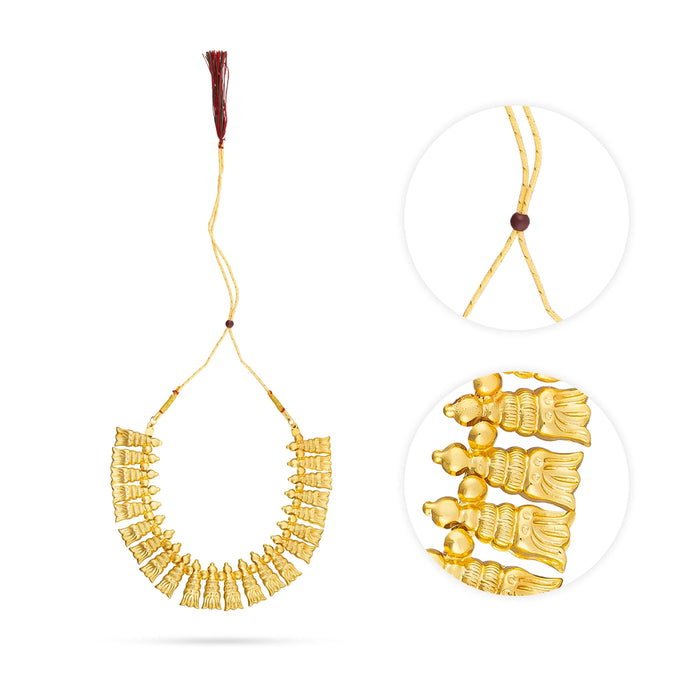 Shenbaga Poo Haram - 5 x 7 Inches | Artificial Jewellery/ Gold Polish Jewelry for Women