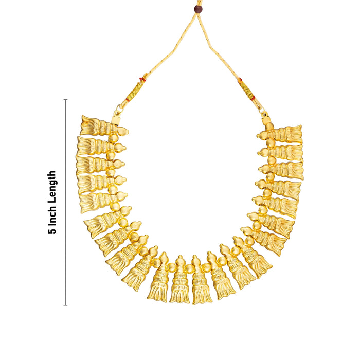 Shenbaga Poo Haram - 5 x 7 Inches | Artificial Jewellery/ Gold Polish Jewelry for Women