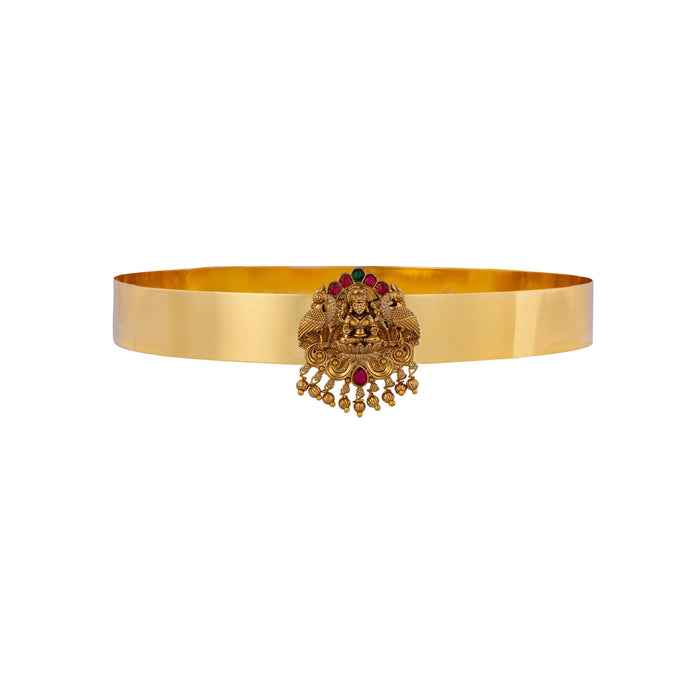 Kemp Hip Belt - 1.5 X 7 Inches | Lakshmi Waist Belt/ Gold Polish Jewelry/ Bharatanatyam Ornaments For Dance