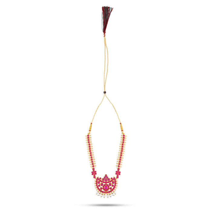 Kemp Stone Necklace- 5.5 x 2.5 Inches | Artificial Jewelry/ Beads&Stone Design Haram/Dance Jewellery for Women