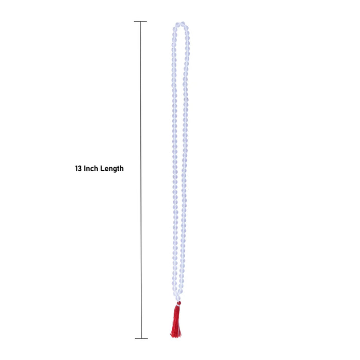 Sphatik Mala - 13 Inches | 108 Beads/ Spatika Mala/ Crystal Mala for Men & Women