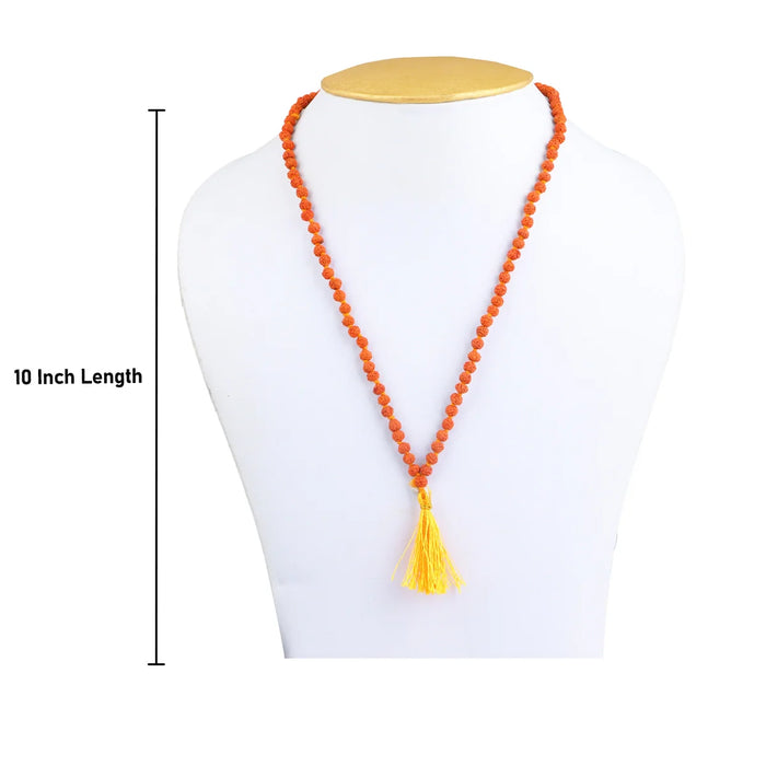 Ruthratcham Malai - 10 Inches | 5 mm Rudraksha Mala/ 108 Beads Kantha Mala for Meditation