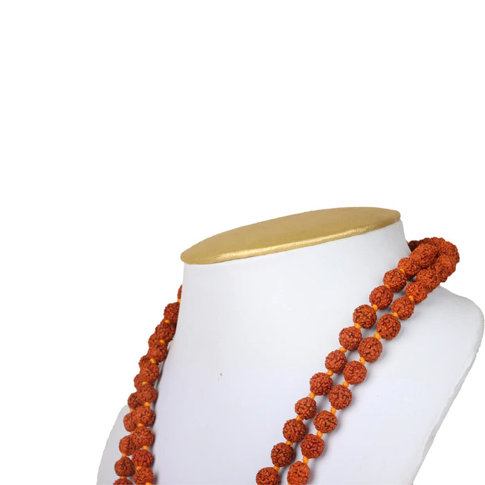 Ruthratcham Malai - 21 Inches | 7.5 mm Rudraksha Mala/ 108 Beads Kantha Mala for Men & Women