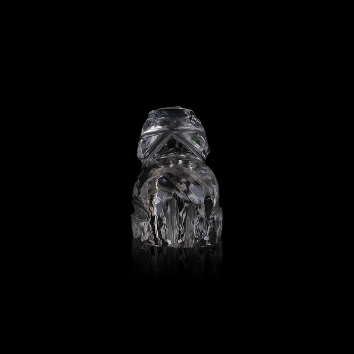 Nandi Idol - 0.75 X 1.25 Inches | Sphatik Nandi Murti/ Crystal Nandi Statue For Shiva Pooja