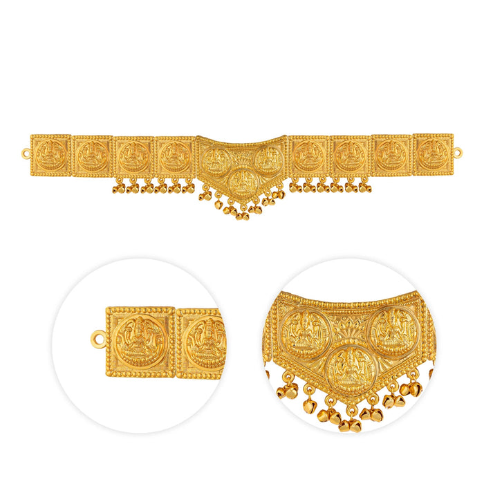 Hip Belt- 20 Inches | Lakshmi Design Artificial Jewellery/ Gold Polish Waist Belt For Weddings& Classical Dance
