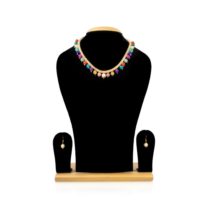 Earring And Necklace Set - 6 inches