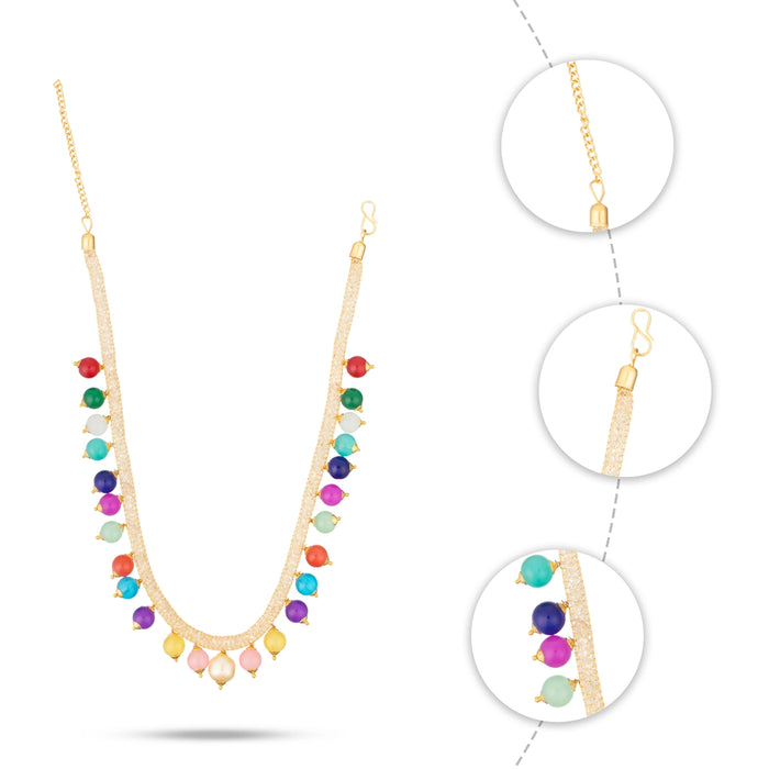 Earring And Necklace Set - 6 inches