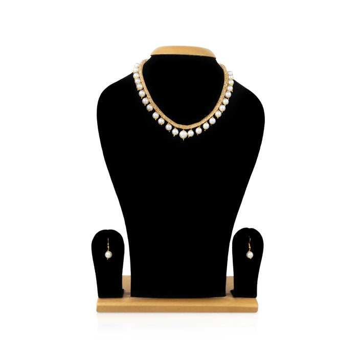 Earring And Necklace Set - 6 inches