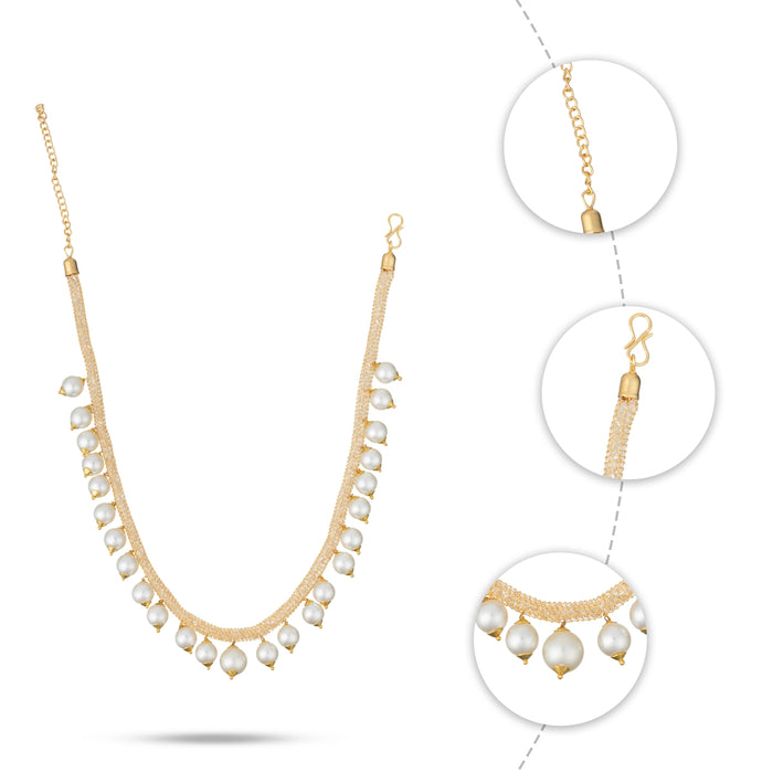 Earring And Necklace Set - 6 inches
