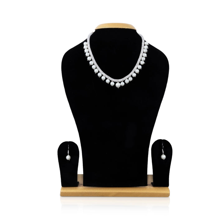 Earring And Necklace Set - 6 inches