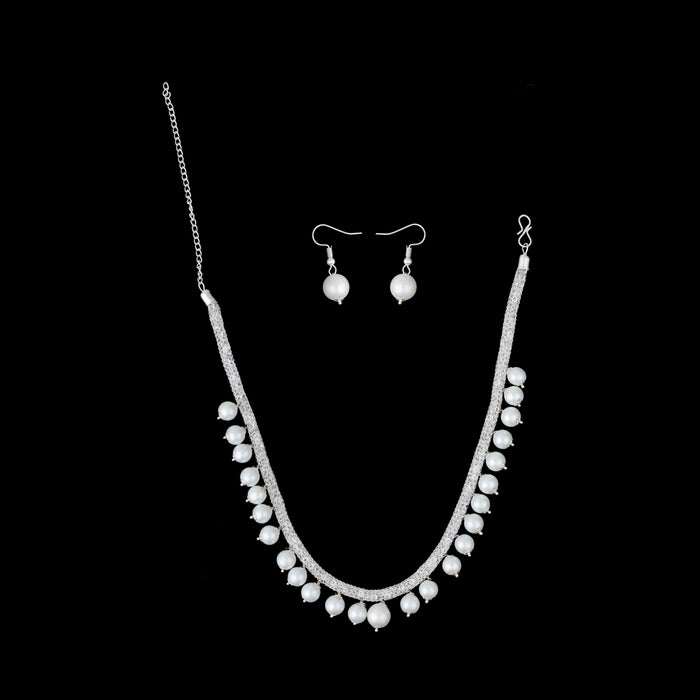 Earring And Necklace Set - 6 inches