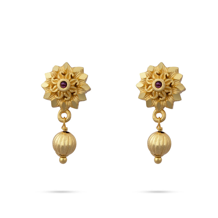 Haram with Earring Set | Gold Polish Necklace & Earring Set for Women