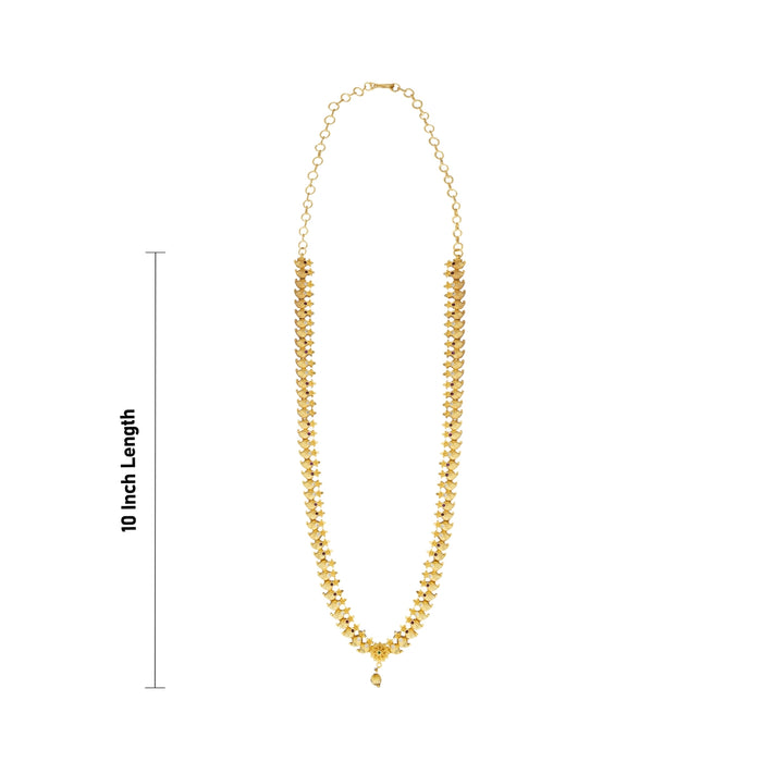 Haram with Earring Set | Gold Polish Necklace & Earring Set for Women