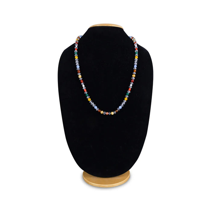 Navaratna Stone Mala - 17.5 Inches | 108 Beads Thread Mala/ Navagraha Japa Mala For Daily Chanting