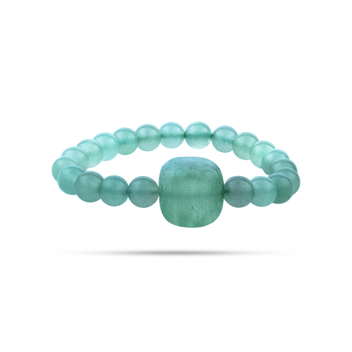 Green Aventurine Bracelet - 2.5 inches | Semi precious Bracelet/ Beaded Bracelet for Men & Women