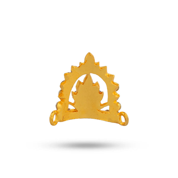 Stone Kireedam - 0.75 Inch | Crown/ Stone Mukut for Deity