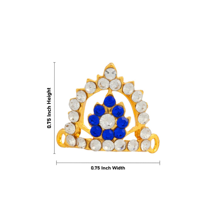 Stone Kireedam - 0.75 Inch | Crown/ Stone Mukut for Deity