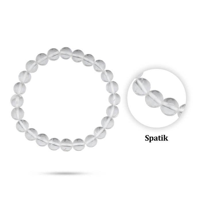 Spatik Bracelet - 3 Inches | Sphatik Stone Hand Band/ Crystal Sphatik Bracelet for Cooling Effect