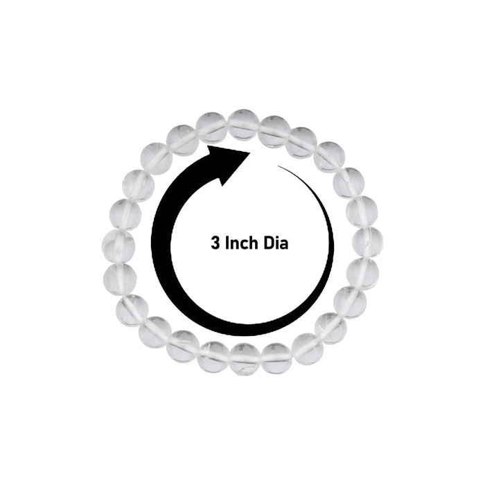 Spatik Bracelet - 3 Inches | Sphatik Stone Hand Band/ Crystal Sphatik Bracelet for Cooling Effect