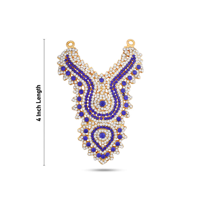 Stone Necklace - 4 Inches | Artificial Jewelry/ Stone Jewellery For Deity Decor