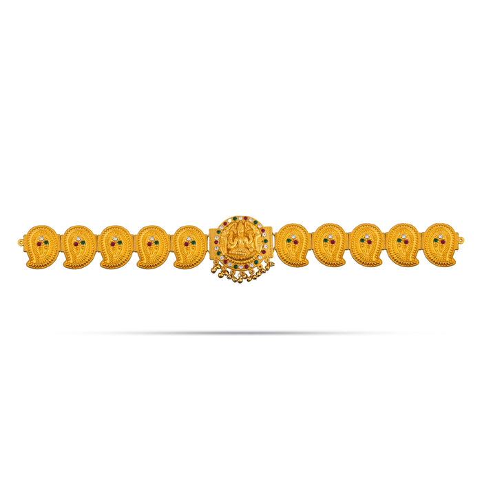 Mango Hip Belt - 23 Inches | Stone Waist Jewellery / Mango Design Hip Belt For Deity Alankaram