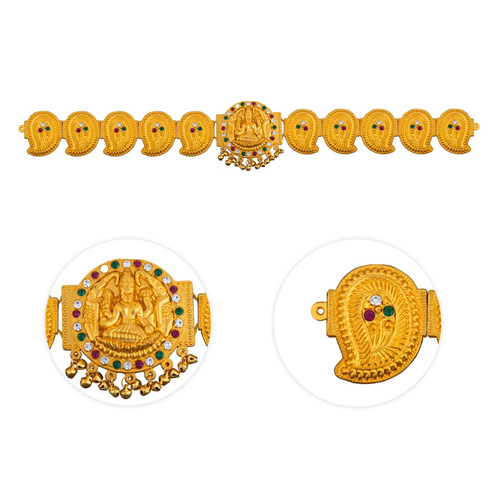 Mango Hip Belt - 23 Inches | Stone Waist Jewellery / Mango Design Hip Belt For Deity Alankaram