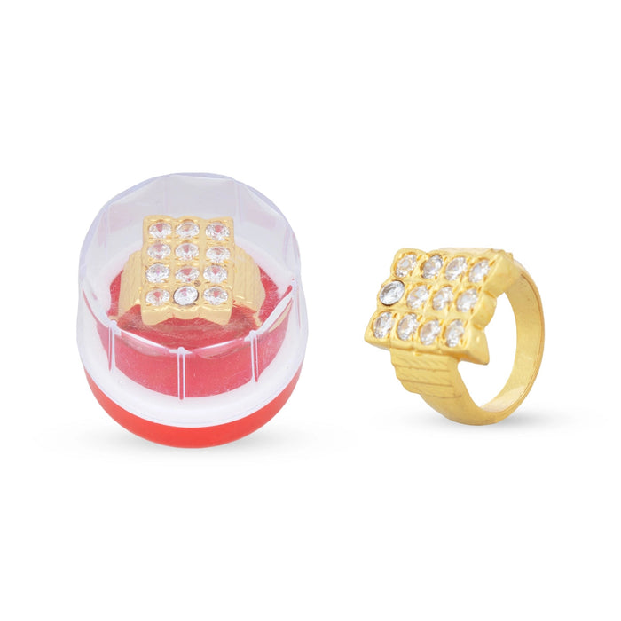 Finger Ring - 1 X 0.5 Inch | Stone Jewelry/ AD Stone Ring/ Artificial Jewellery For Daily Wear