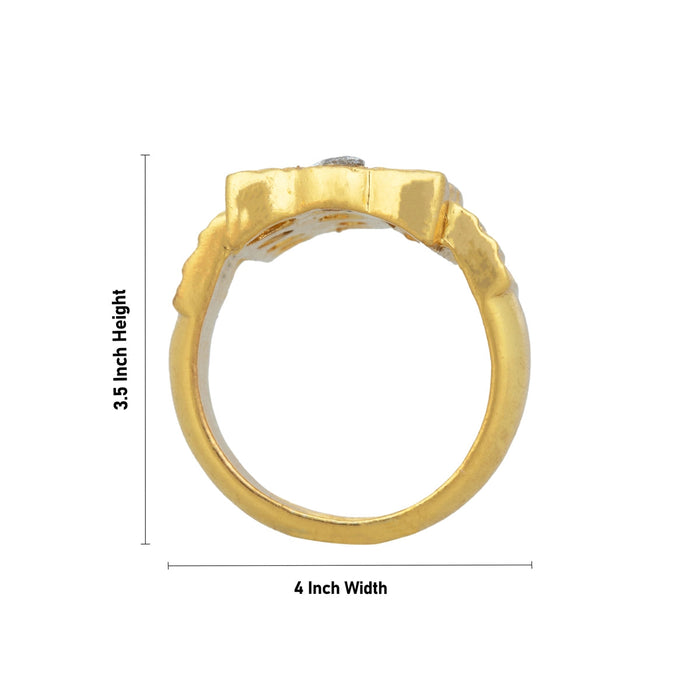 Finger Ring - 1 X 0.5 Inch | Stone Jewelry/ AD Stone Ring/ Artificial Jewellery For Daily Wear