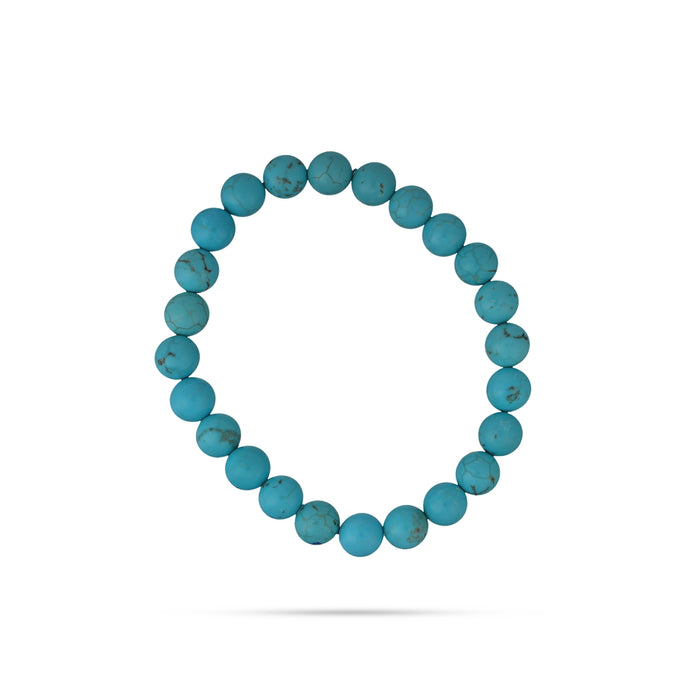 Firoza Turquoise Bracelet- 2.5 Inches | Howlite Turquoise Bracelet/ Turquoise Stone Bracelet For Positive Energy