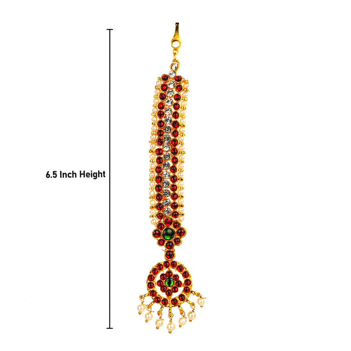 Kemp Chutti - 6.5 Inches | Nethi Chutti/ Tikka Jewellery/ Dance Accessories For Bharatanatyam