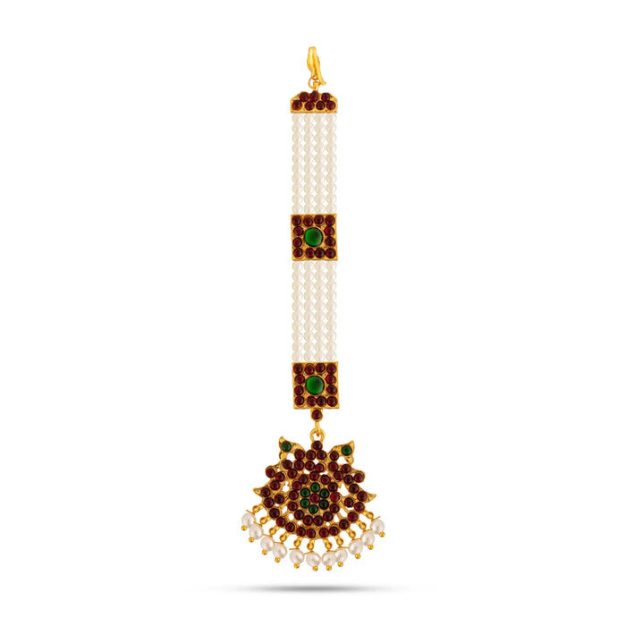 Kemp Chutti - 6.5 Inches | Nethi Chutti/ Tikka Jewellery/ Dance Accessories For Bharatanatyam