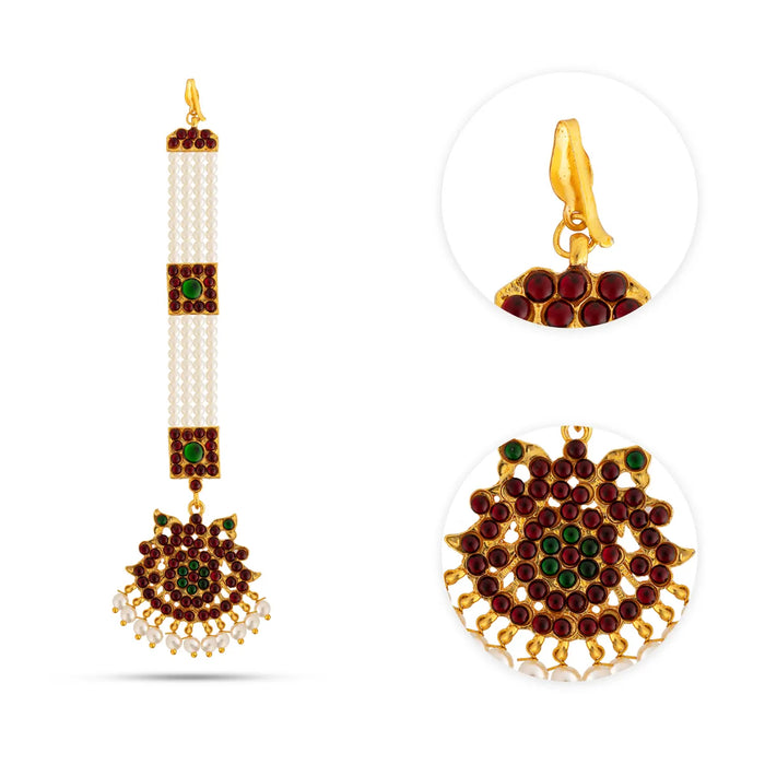 Kemp Chutti - 6.5 Inches | Nethi Chutti/ Tikka Jewellery/ Dance Accessories For Bharatanatyam
