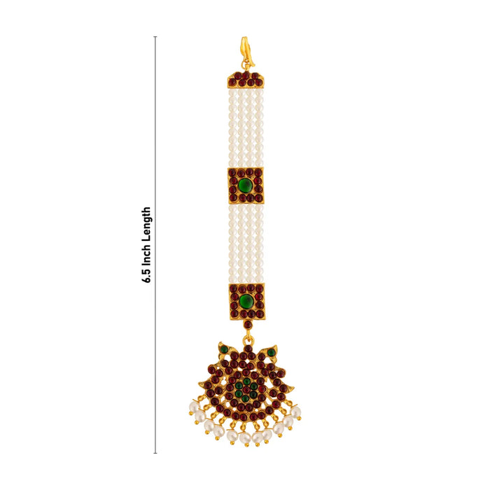 Kemp Chutti - 6.5 Inches | Nethi Chutti/ Tikka Jewellery/ Dance Accessories For Bharatanatyam