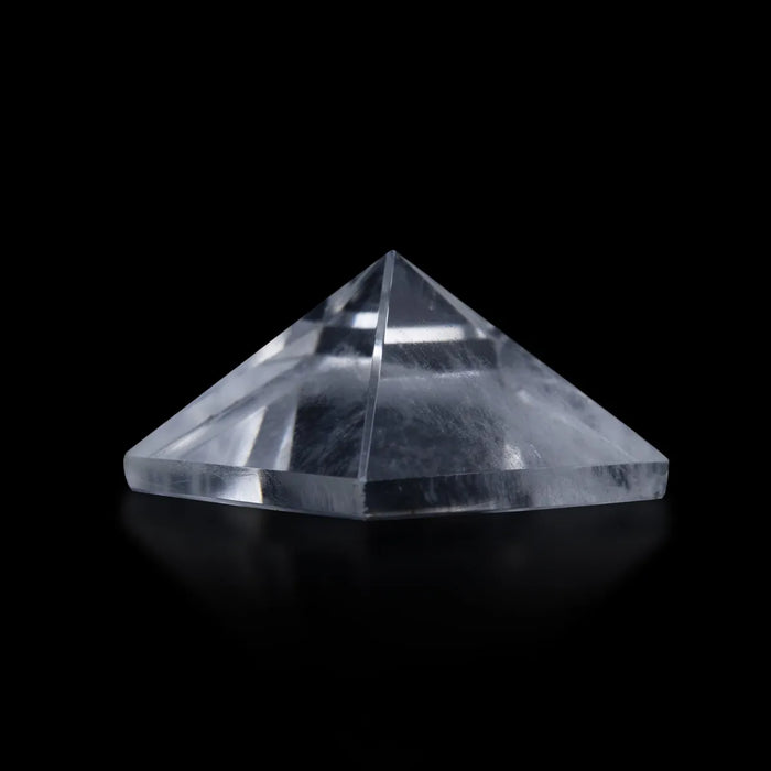 Sphatik Pyramid - 0.75 X 1 Inches | Crystal Stone Pyramid/ Vastu Pyramid for Meditation & Healing