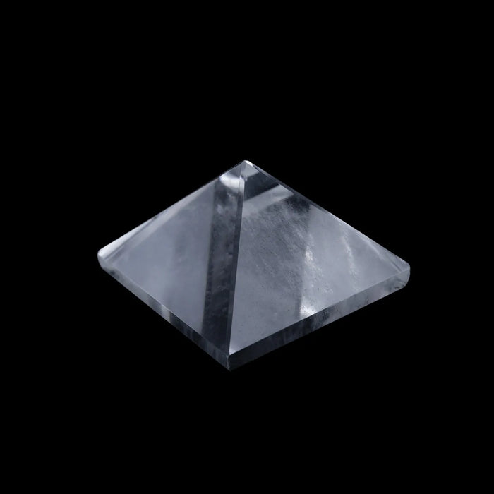 Sphatik Pyramid - 0.75 X 1 Inches | Crystal Stone Pyramid/ Vastu Pyramid for Meditation & Healing