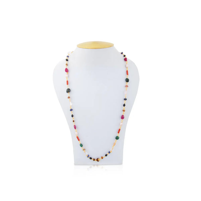 Navaratna Mala - 15 Inches | Navratan Mala/ Navratan Jewellery For Spiritual Wear & Positive Energy Balance