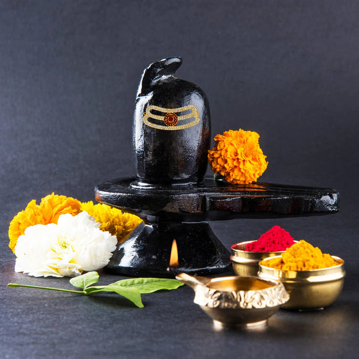 Vibuthi Pattai - 1.5 x 4 Inches | Stone Jewellery/ Tripundra Tilak Vibhuti Pattai For Deity