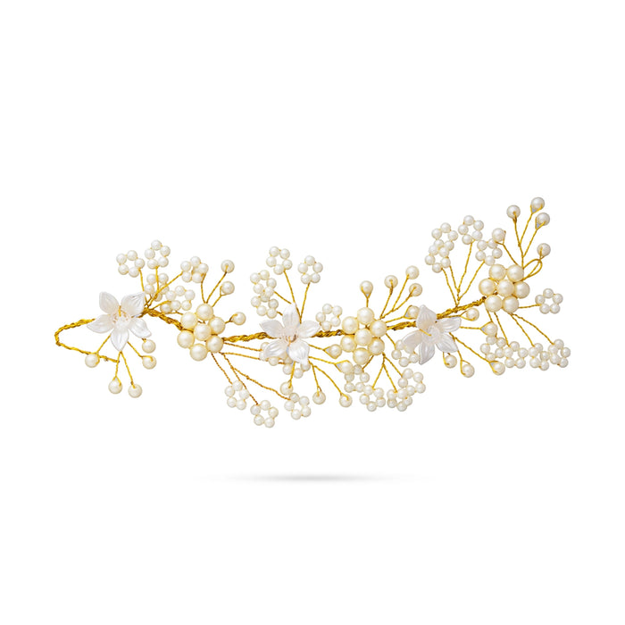 Artificial Flower - 6 Inches | Patti Veni Flower/ Hair ornament/ Artificial Gajra for Deity Decor