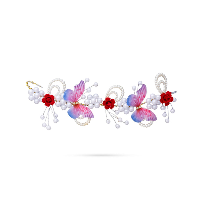 Artificial Flower - 6 Inches | Patti Veni Flower/ Hair ornament/ Artificial Gajra for Deity Decor